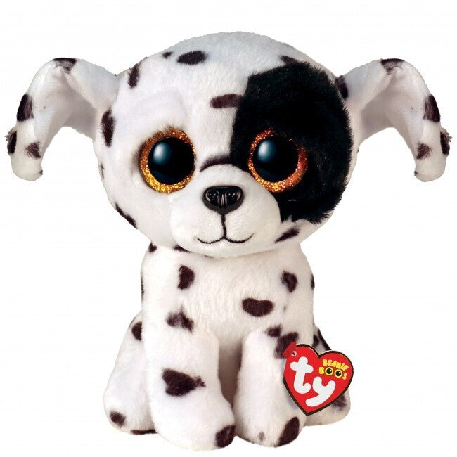 Beanie Boo Regular Luther Spotted Dog - The Toy Station