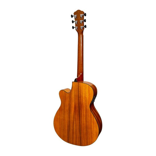 Martinez '51 Series' Folk Size Cutaway Acoustic-Electric Guitar Koa (Gloss)