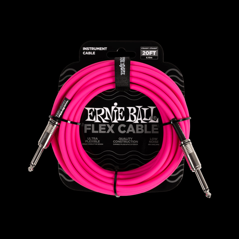 Ernie Ball 10 FT Flex Straight/ Straight Instrument Cable