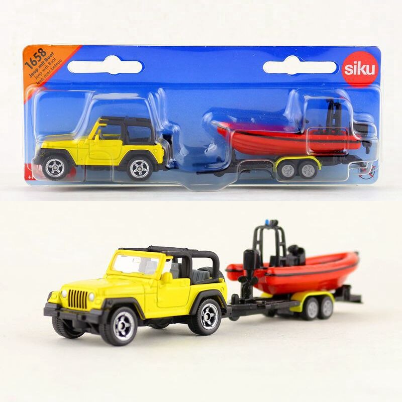 Siku Jeep with Boat