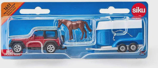 Siku Jeep with Horse Trailer - The Toy Station