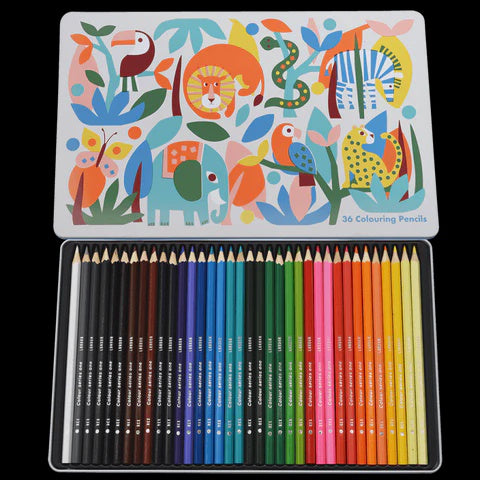 Wild Wonders -36 Colouring Pencils - The Toy Station