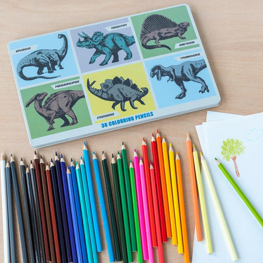 Prehistoric Land  Colouring Pencils 36pc - The Toy Station