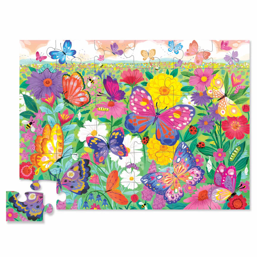 Classic Floor Puzzle 36 pc - Butterfly Garden - The Toy Station