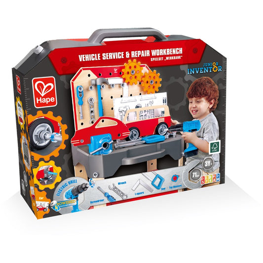 Hape Vehicle Service & Repair Bench - The Toy Station