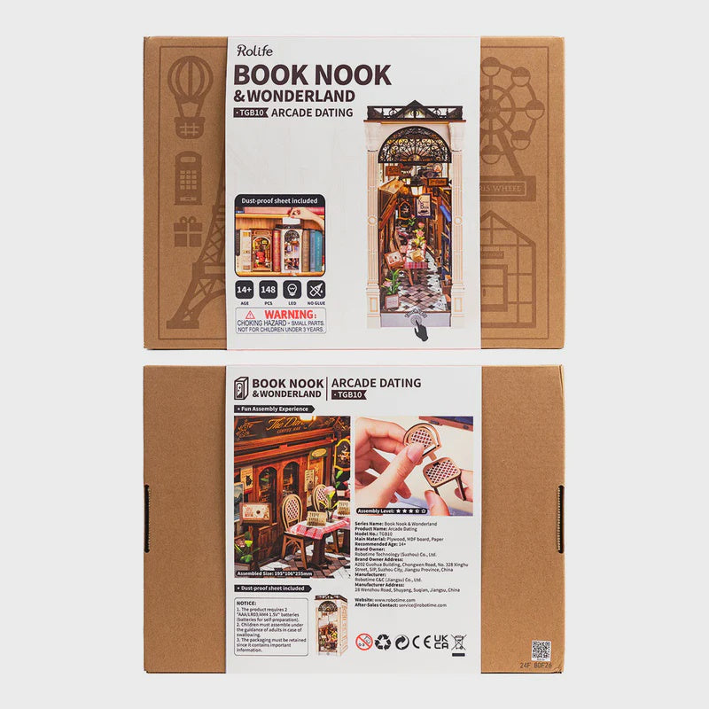 Rolife DIY Bookends Kit Arcade Dating