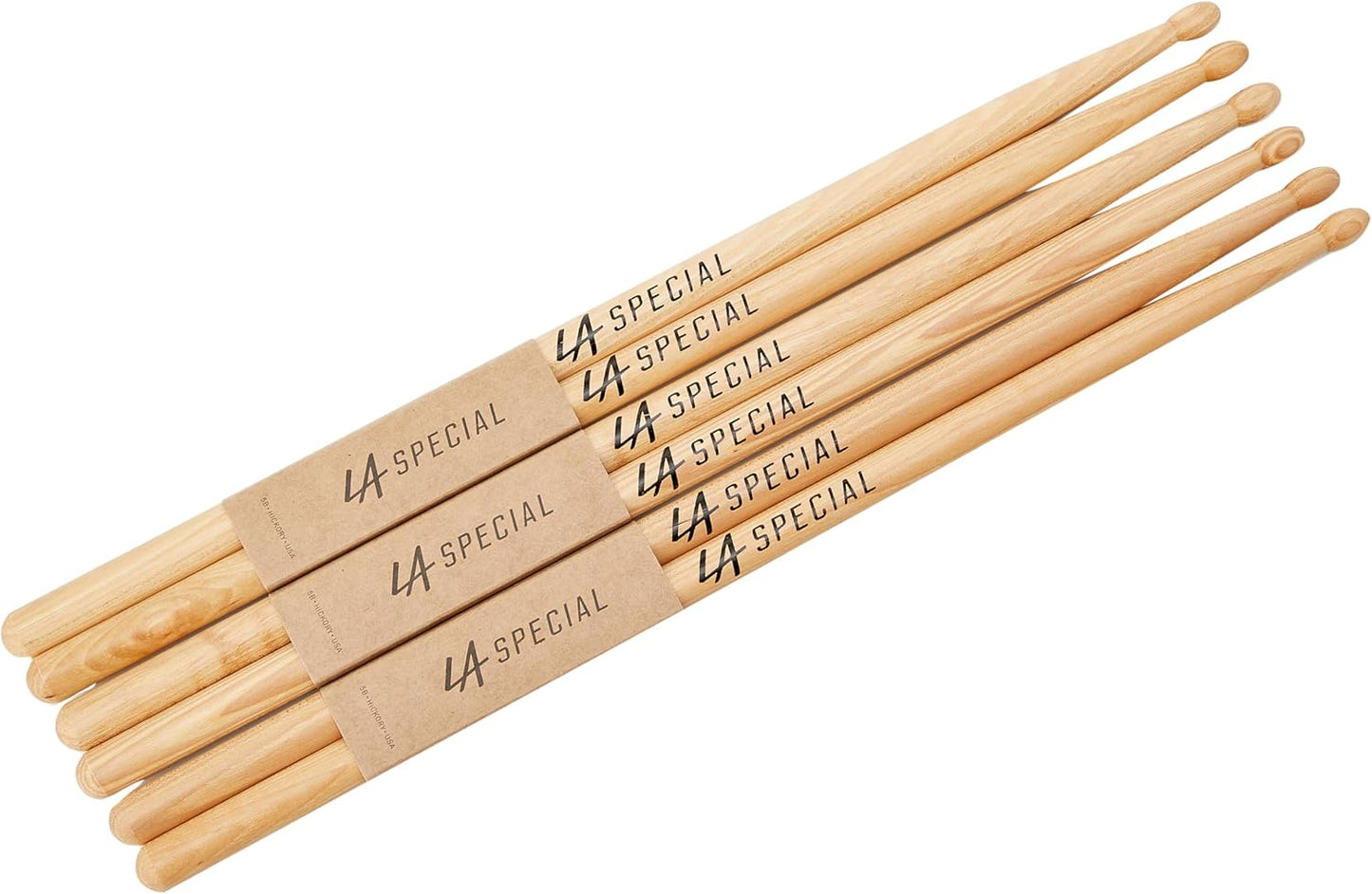 LA Special Hickory 7A Wood Tip Drumsticks