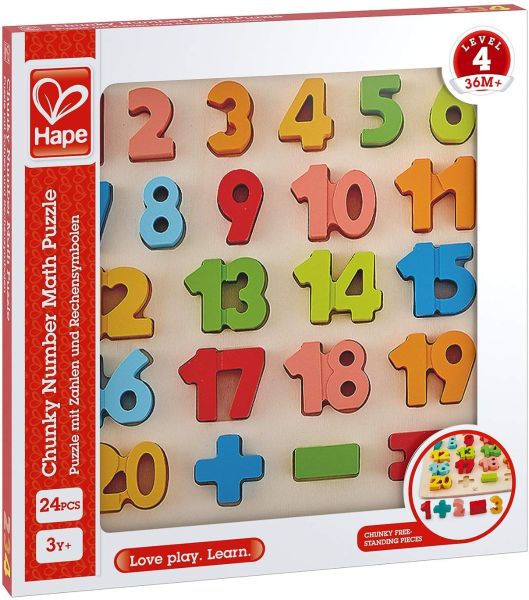 Hape Chunky Number Math Puzzle - The Toy Station