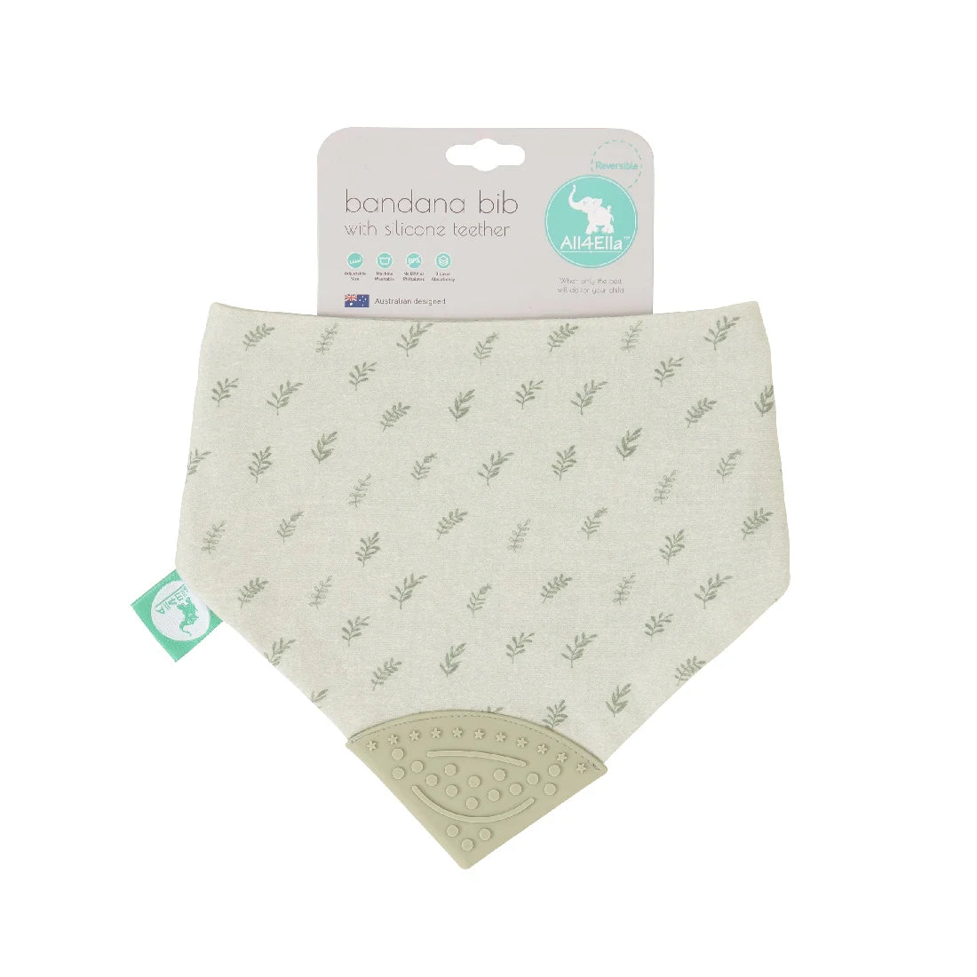All4Ella Bandana Bib with Teether - The Toy Station