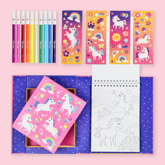 Tiger Tribe Colouring Set-Unicorn Magic - The Toy Station