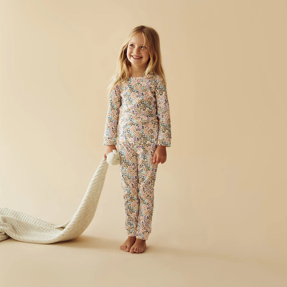 Tiny Bloom Organic Long Sleeved Pyjamas