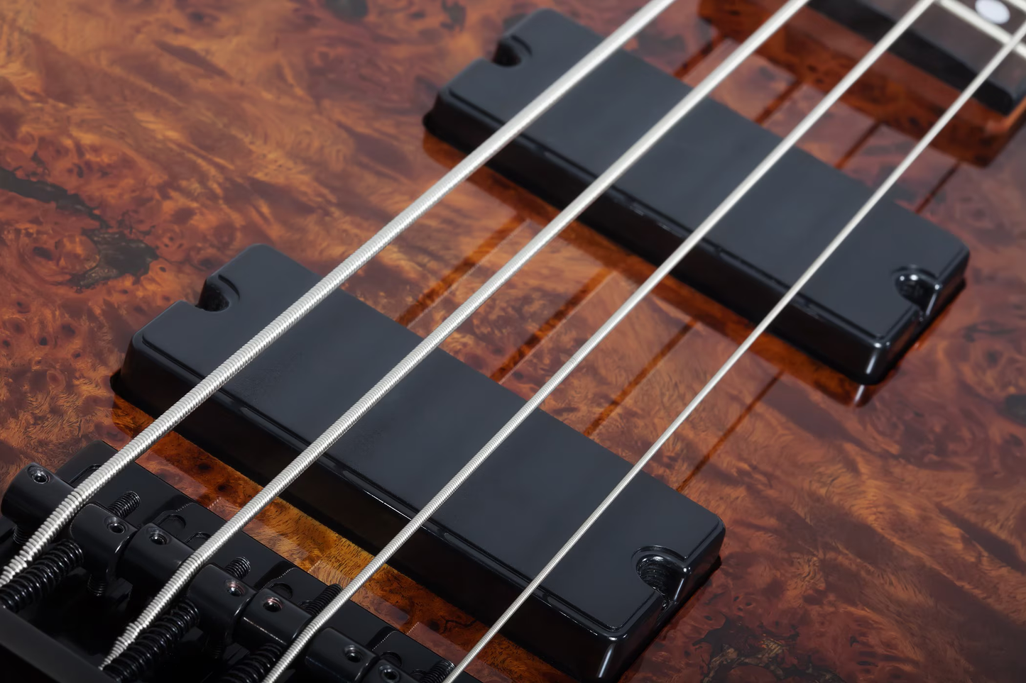 C-4 Standard Electric Bass Guitar in Tobacco Burl