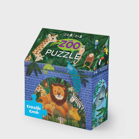 Little Building 24 pc puzzle - Zoo - The Toy Station