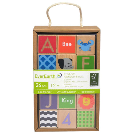 EverEarth Alphabet Blocks - 26pc - The Toy Station