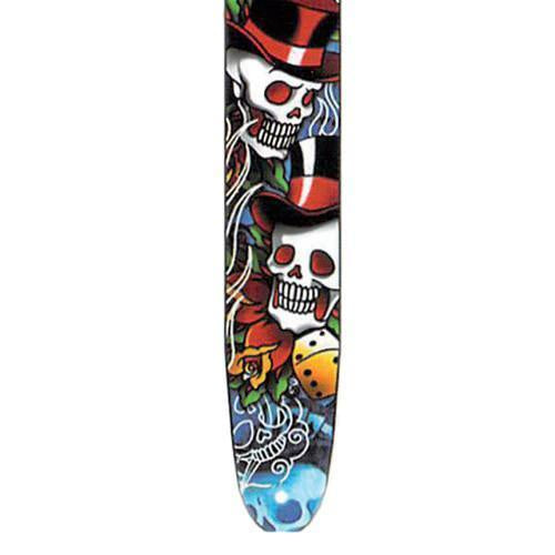 Fretz Leather Printed Guitar Strap