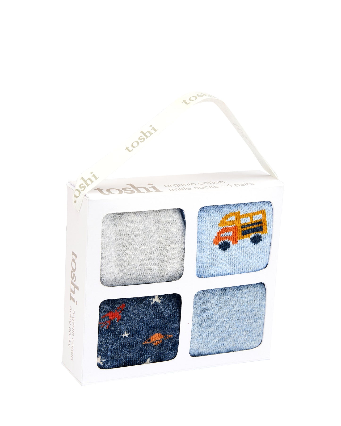Organic Socks Gift Box Ankle - Assorted Handsome