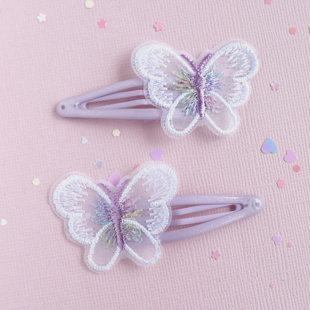 Butterfly Purple Clips