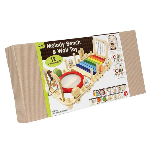 Wooden Melody Bench & Wall Toy - The Toy Station