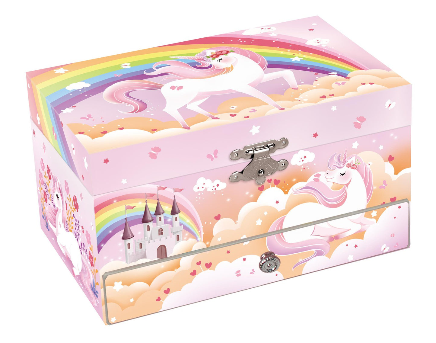 Rainbow Unicorn Musical Jewlery Box - The Toy Station