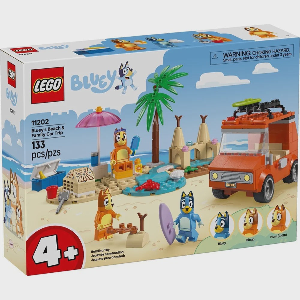 Lego 11202 Bluey's Beach & Family Car Trip