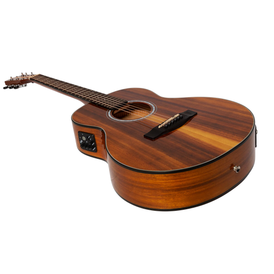 Martinez '51 Series' Acoustic-Electric Short Scale Guitar Koa (Gloss)