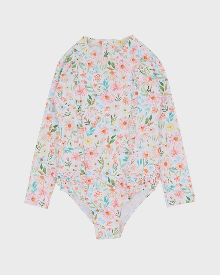 Minihaha Swim ELIANA PRINT LS SUNSUIT 3-10 YRS