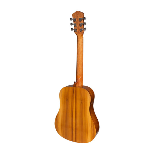 Martinez Acoustic-Electric Gloss Babe Traveller Guitar (Jati-Teakwood)