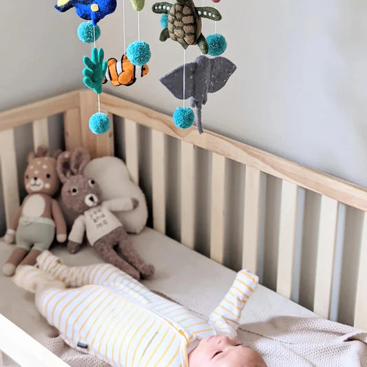 Nursery Cot Mobile - Coral Reef Sea Creatures - Great Barrier Reef - The Toy Station