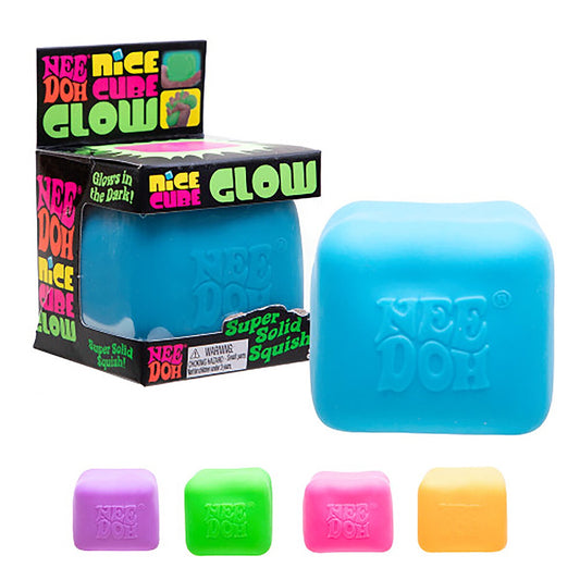 Nee Doh Nice Cube - Glow - The Toy Station