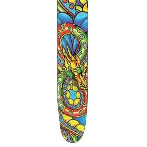 Fretz Leather Printed Guitar Strap