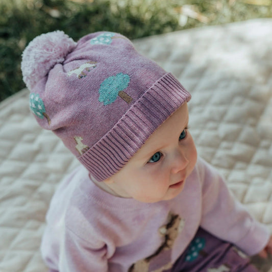 On The Farm Beanie - Orchard Jacquard - The Toy Station