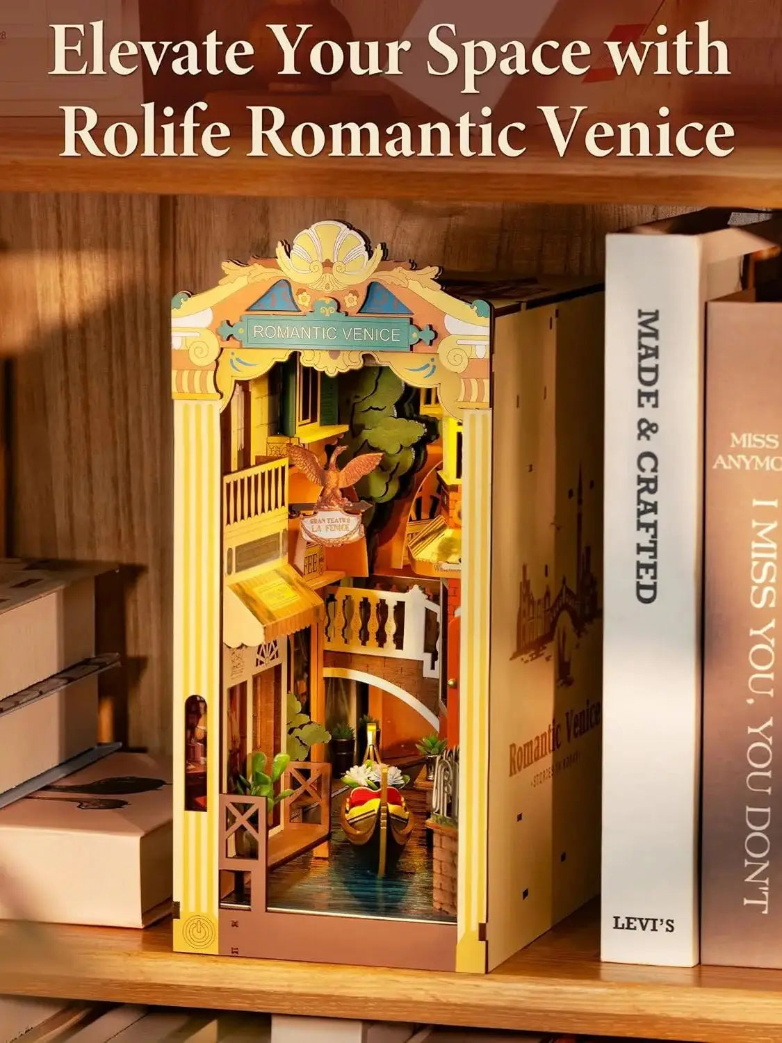 DIY Book End Kit - Romantic Venice