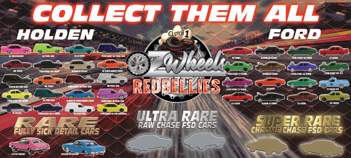 Oz Wheels 1:64 RedBellies Mystery Box