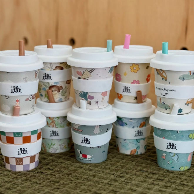 Itti Bamboo Baby Cino Cup + 2 Straws