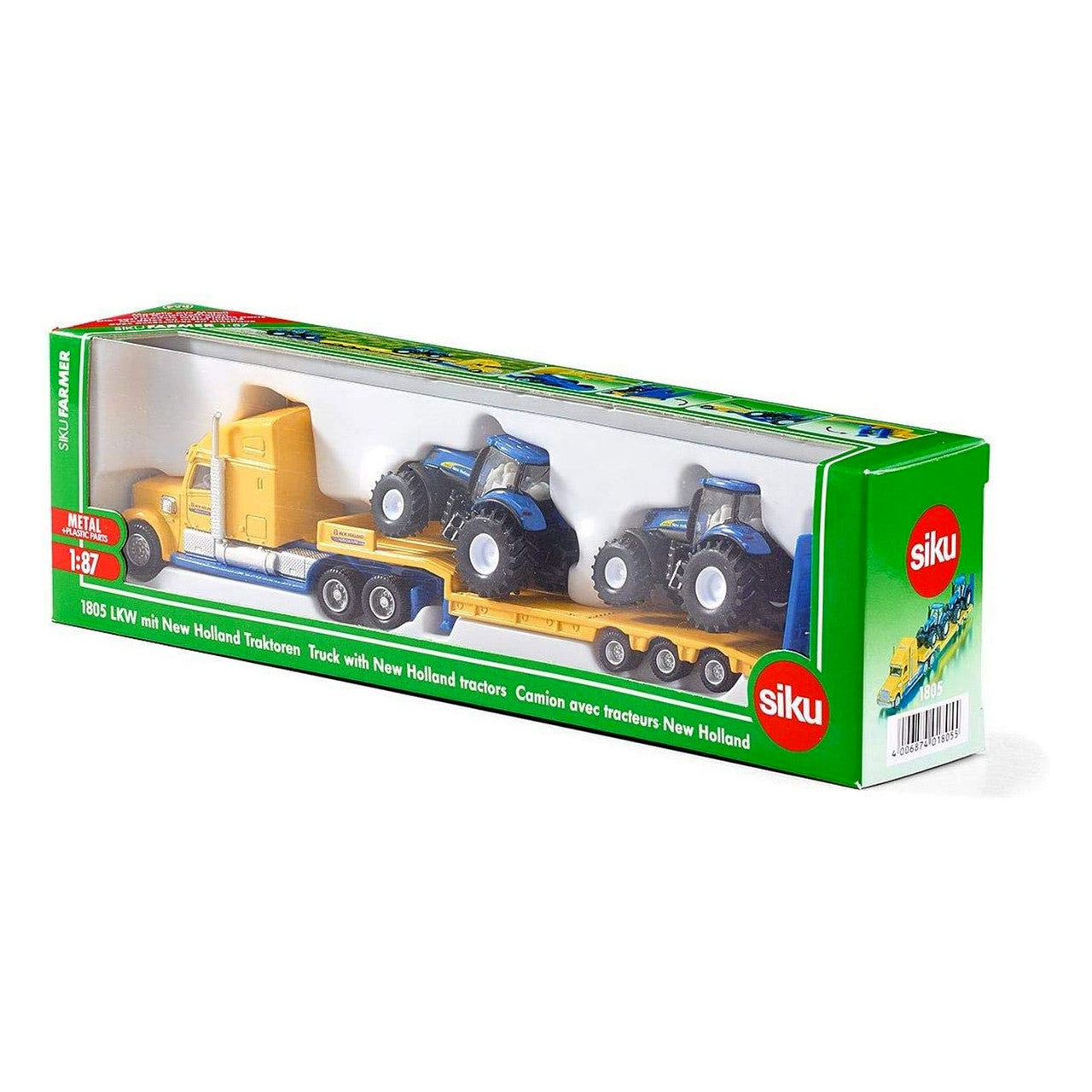 Siku Truck with 2 New Holland Tractors - The Toy Station