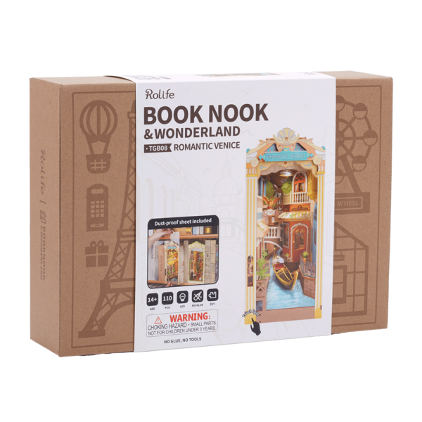 DIY Book End Kit - Romantic Venice