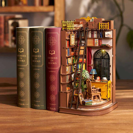 DIY Book End - Silent Corner Study - The Toy Station