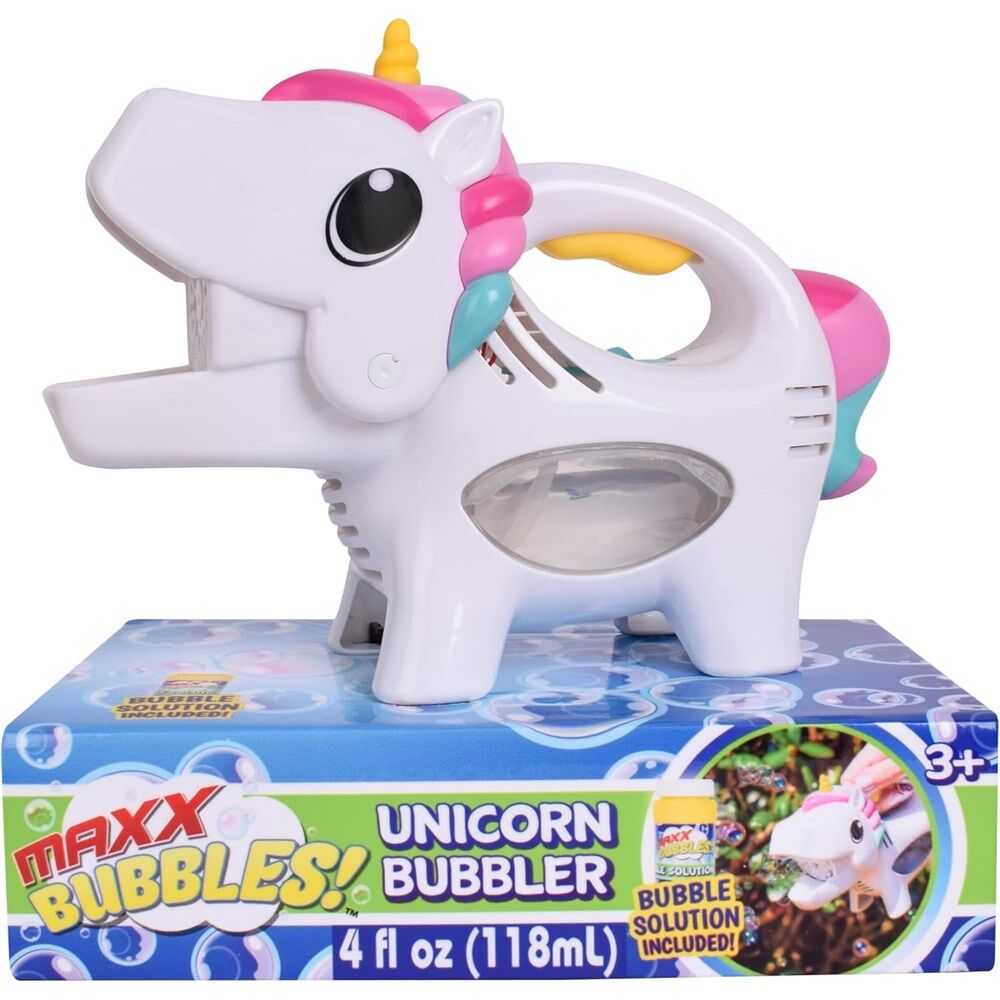 Maxx Bubbles - Handheld Unicorn Bubbler - The Toy Station