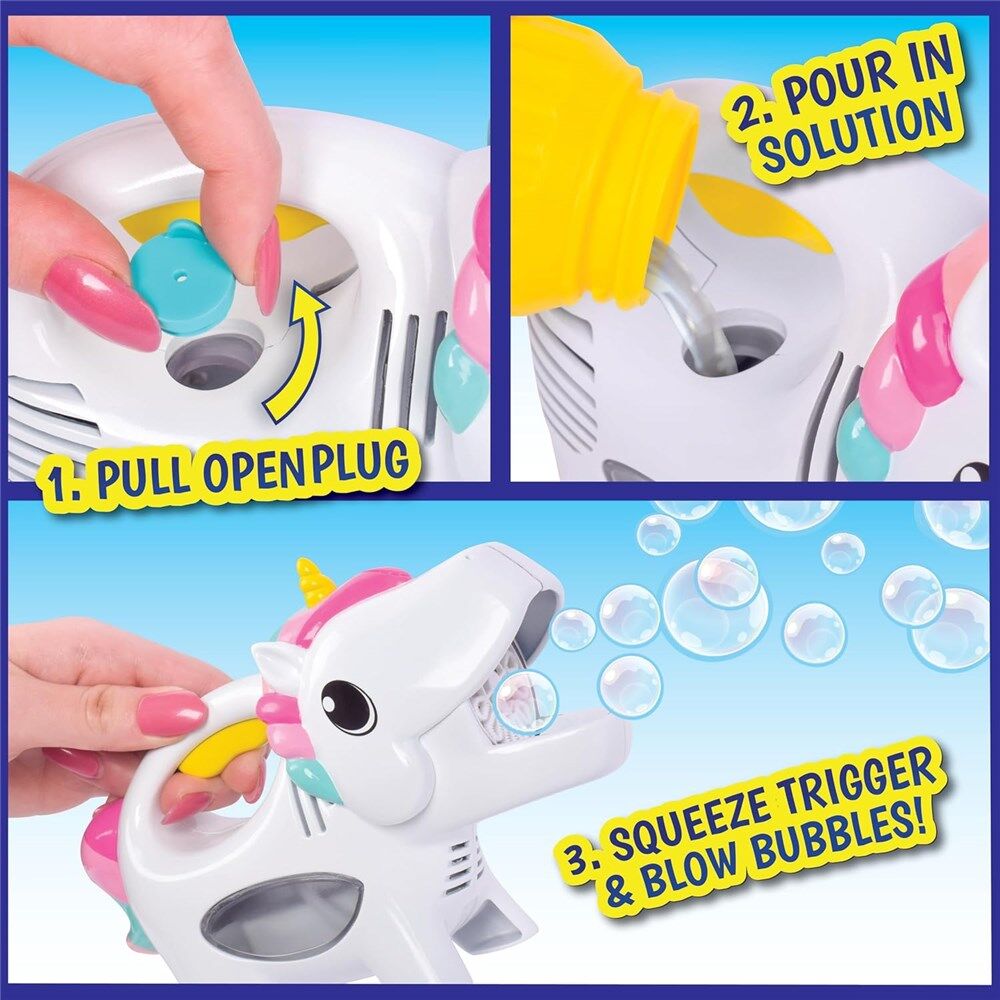 Maxx Bubbles - Handheld Unicorn Bubbler - The Toy Station