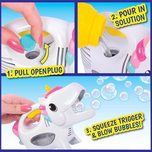Maxx Bubbles - Handheld Unicorn Bubbler - The Toy Station