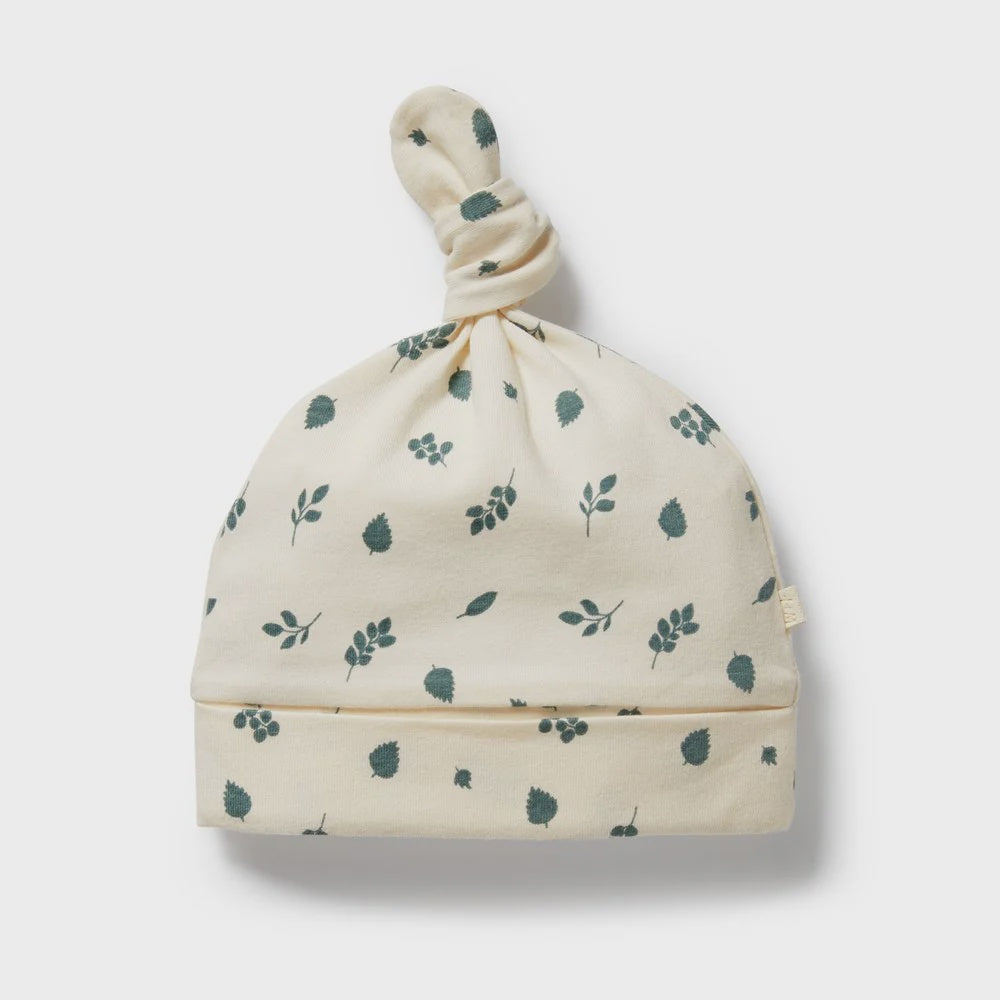 Twilight Leaf Organic Knot Hat