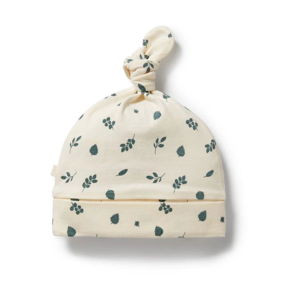 Twilight Leaf Organic Knot Hat