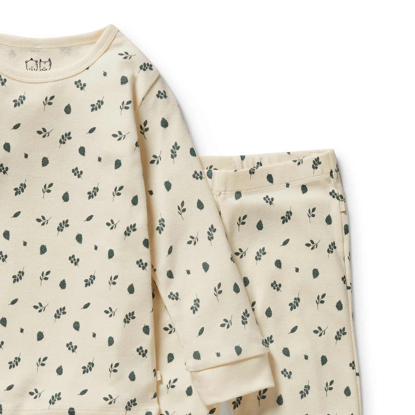 Wilson & Frenchy - Twilight Leaf Organic Long Sleeved Pyjamas