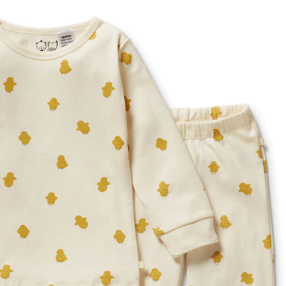 Little Chick Organic Long Sleeved Pyjamas - The Toy Station