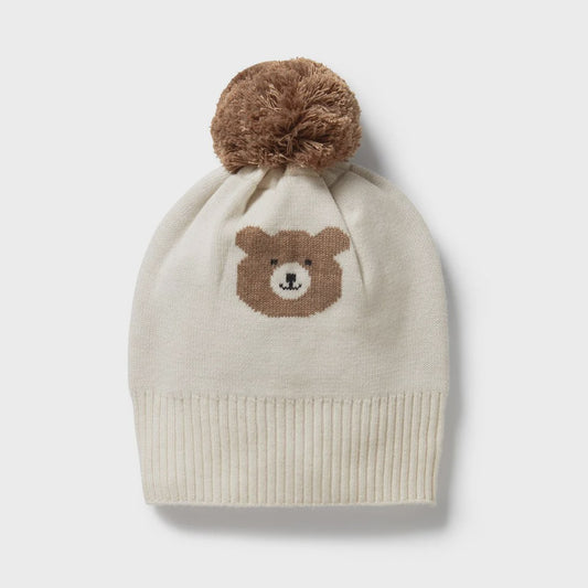 Beary Cute Organic Knitted Jacquard Hat - The Toy Station