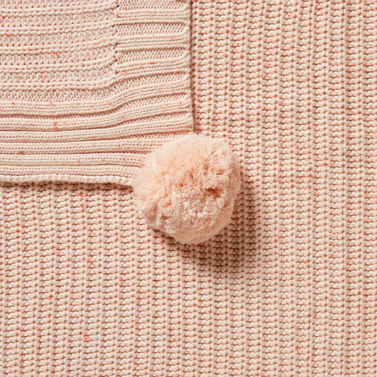 Wilson and Frenchy Organic Knitted Blanket - Fairy Floss - The Toy Station