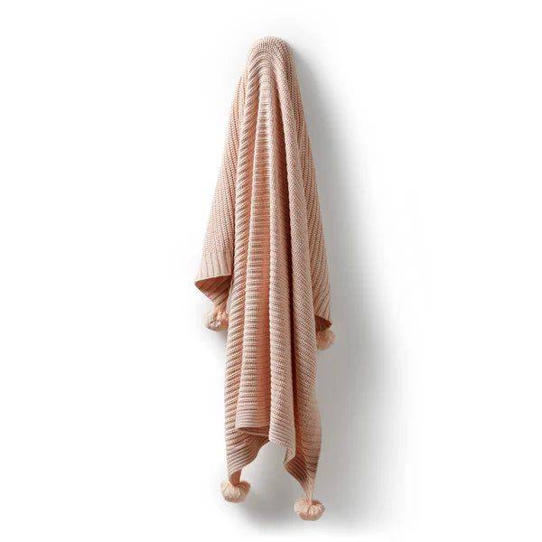 Wilson and Frenchy Organic Knitted Blanket - Fairy Floss - The Toy Station