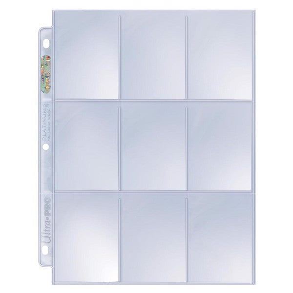 Ultra Pro Platinum 9 Sleeve Page - The Toy Station
