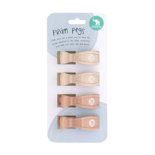 All 4 Ella Pram Pegs 4 Pack - The Toy Station