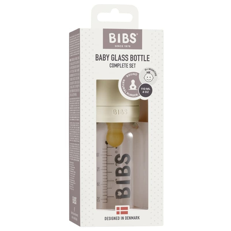 Bibs Glass Bottle Set 110ml - The Toy Station